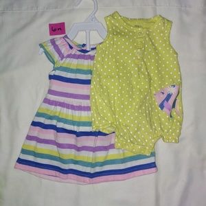 Carter's 2pc set Sunsuit & Dress